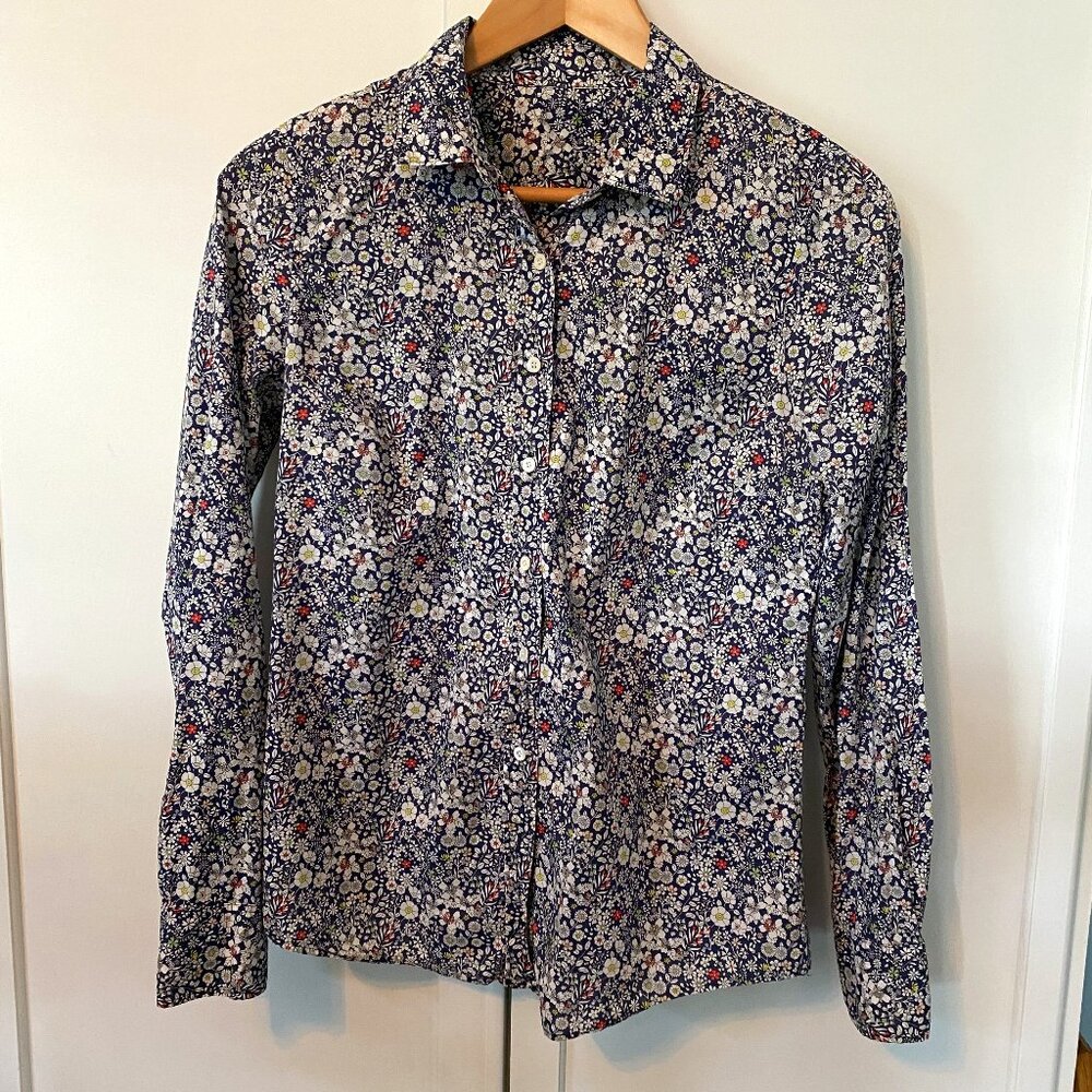 JCrew Perfect Shirt Liberty floral size 4